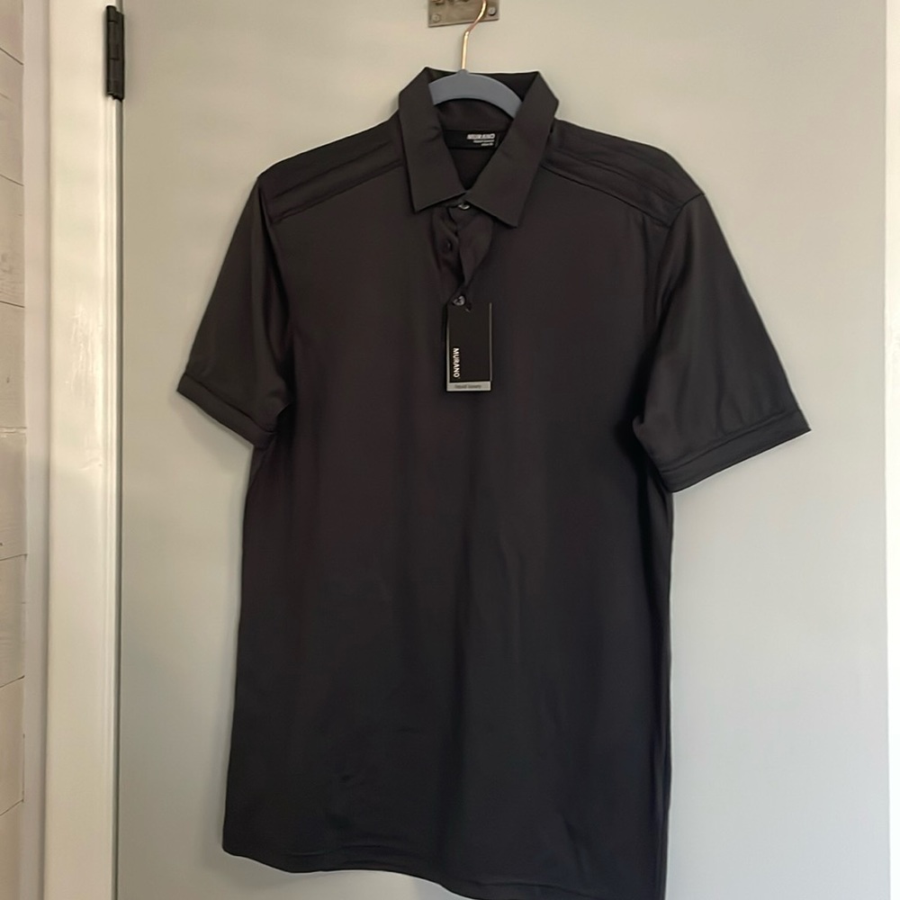 Murano Black slimy fit polo